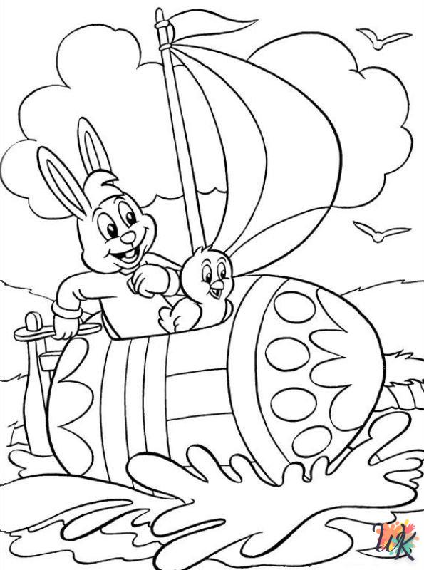 Easter cards coloring pages