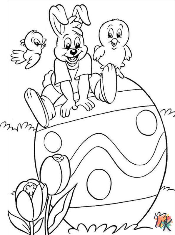 Easter themed coloring pages