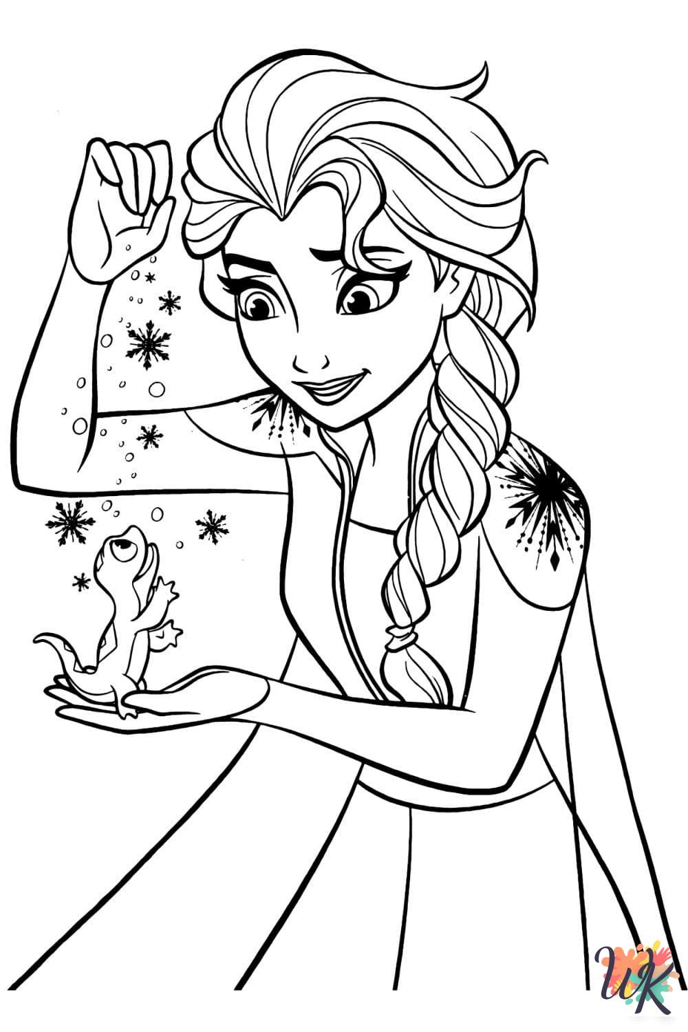 Elsa coloring pages printable