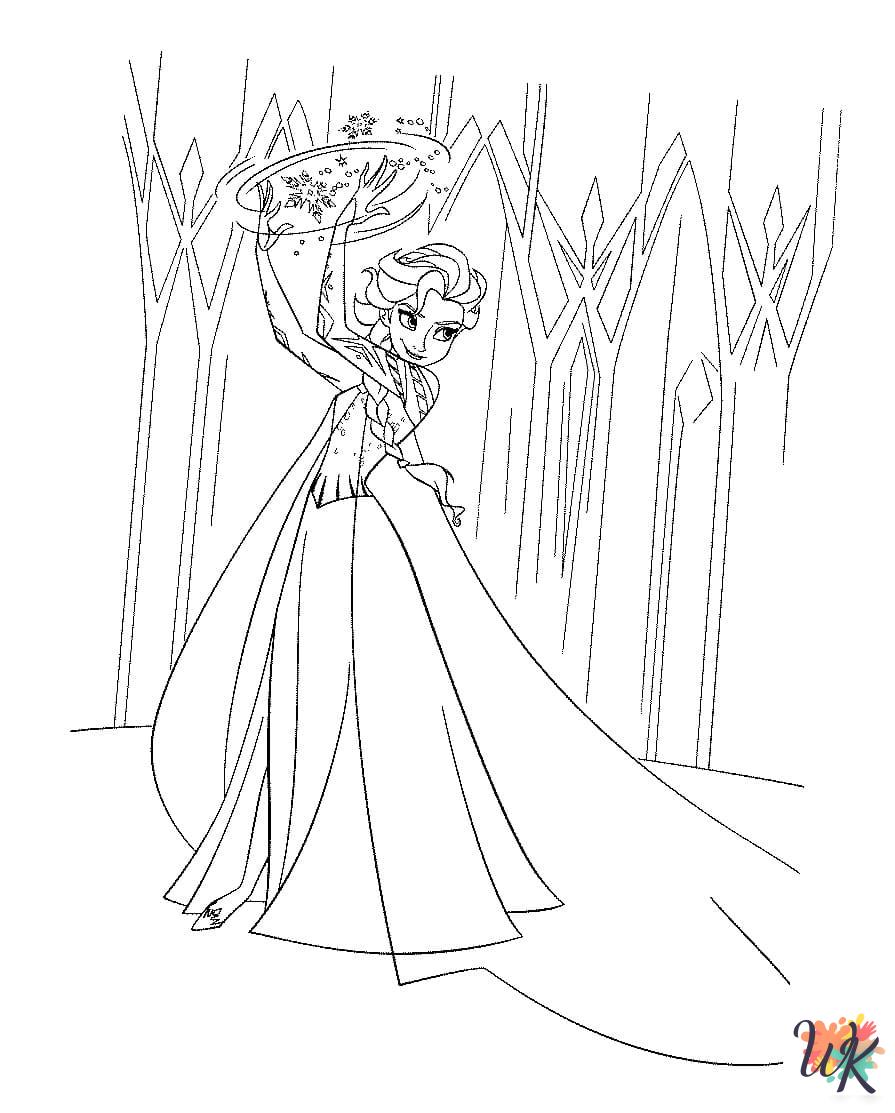 free printable Elsa coloring pages for adults