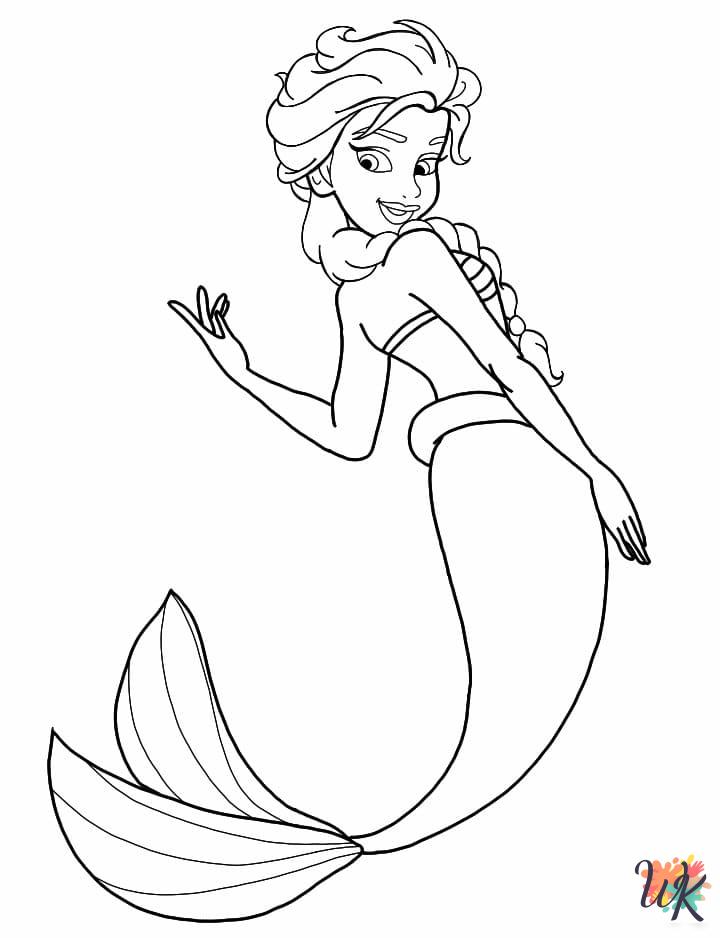 Elsa coloring pages for adults