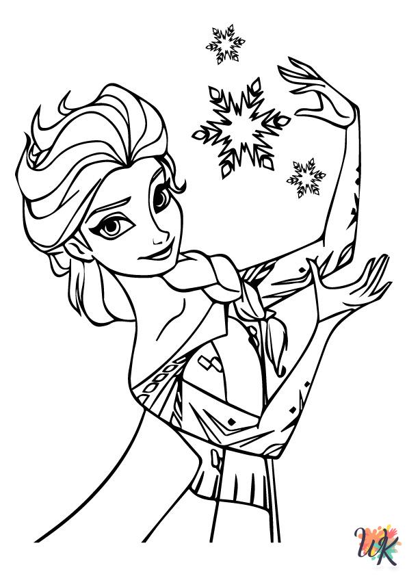 cute Elsa coloring pages