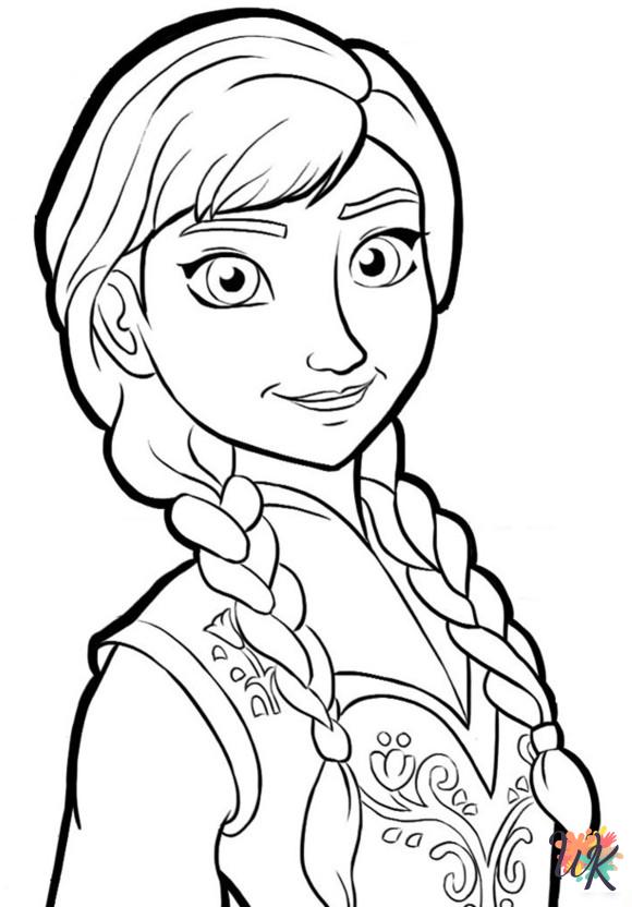 free Elsa printable coloring pages