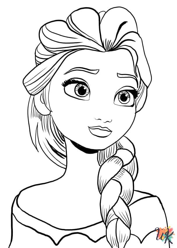 cute Elsa coloring pages