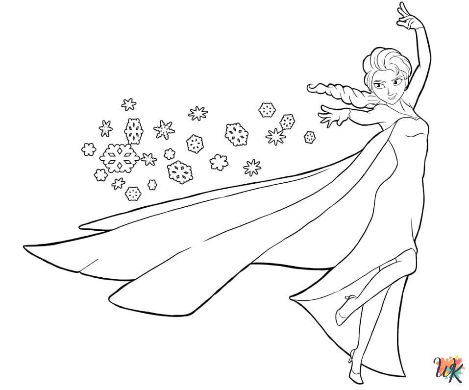 free printable Elsa coloring pages