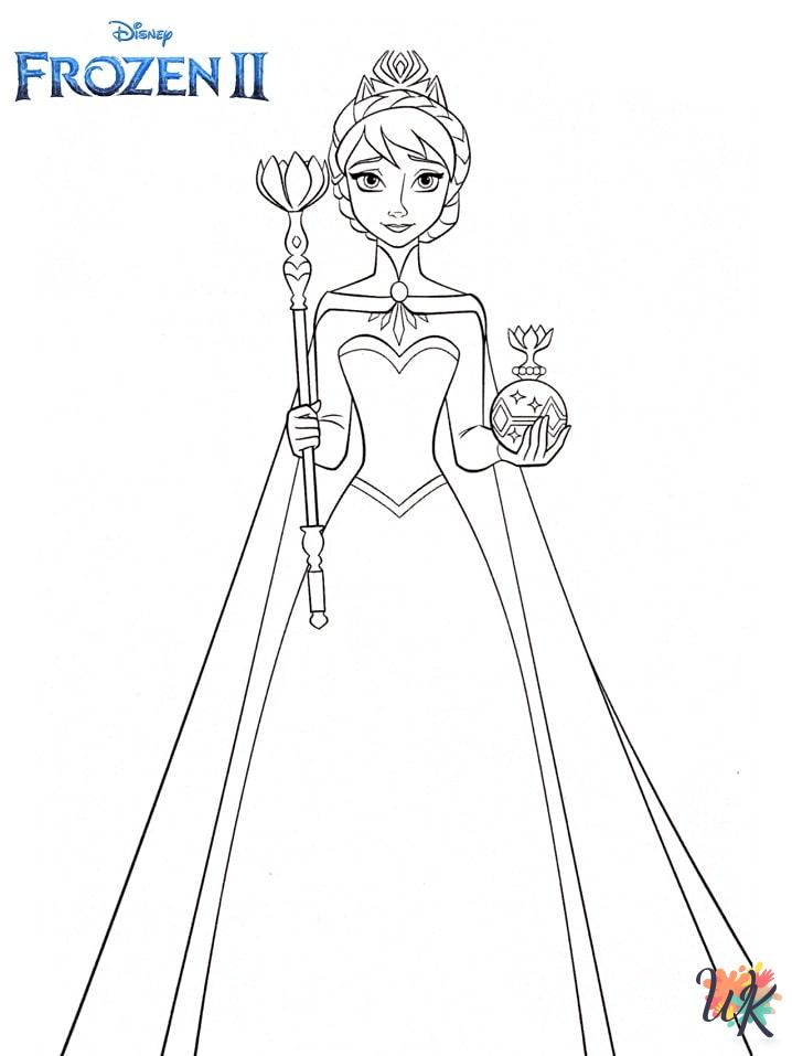 Elsa coloring pages free