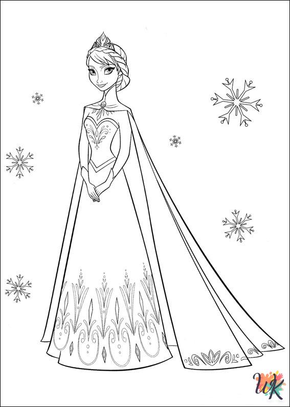 Elsa decorations coloring pages