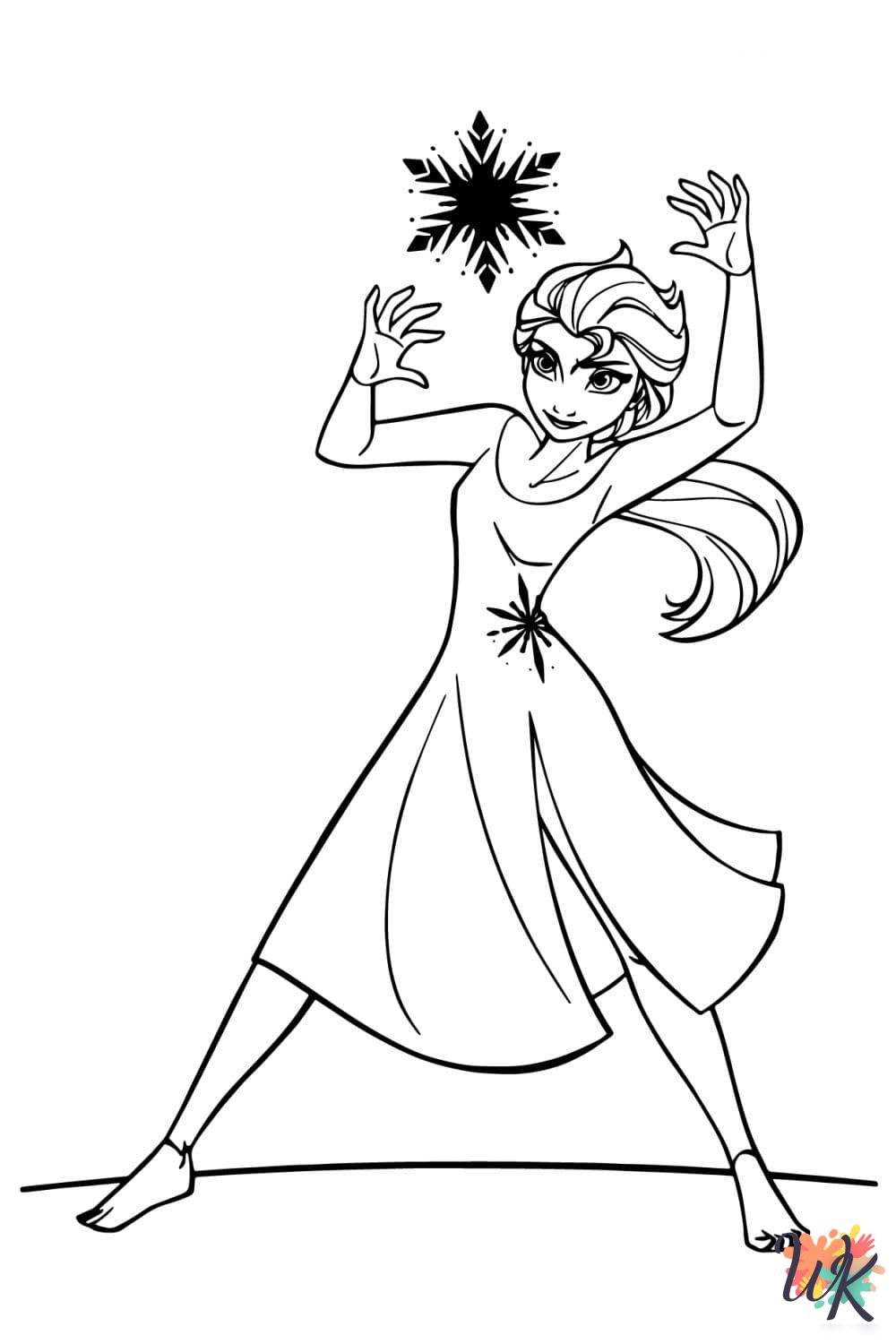 coloring pages printable Elsa