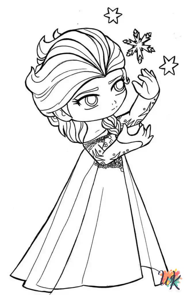 coloring pages for kids Elsa