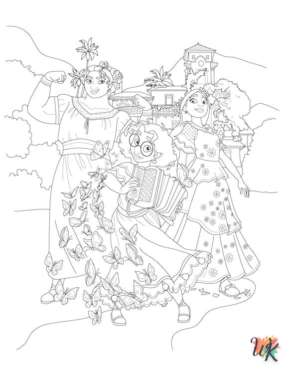 easy Encanto coloring pages