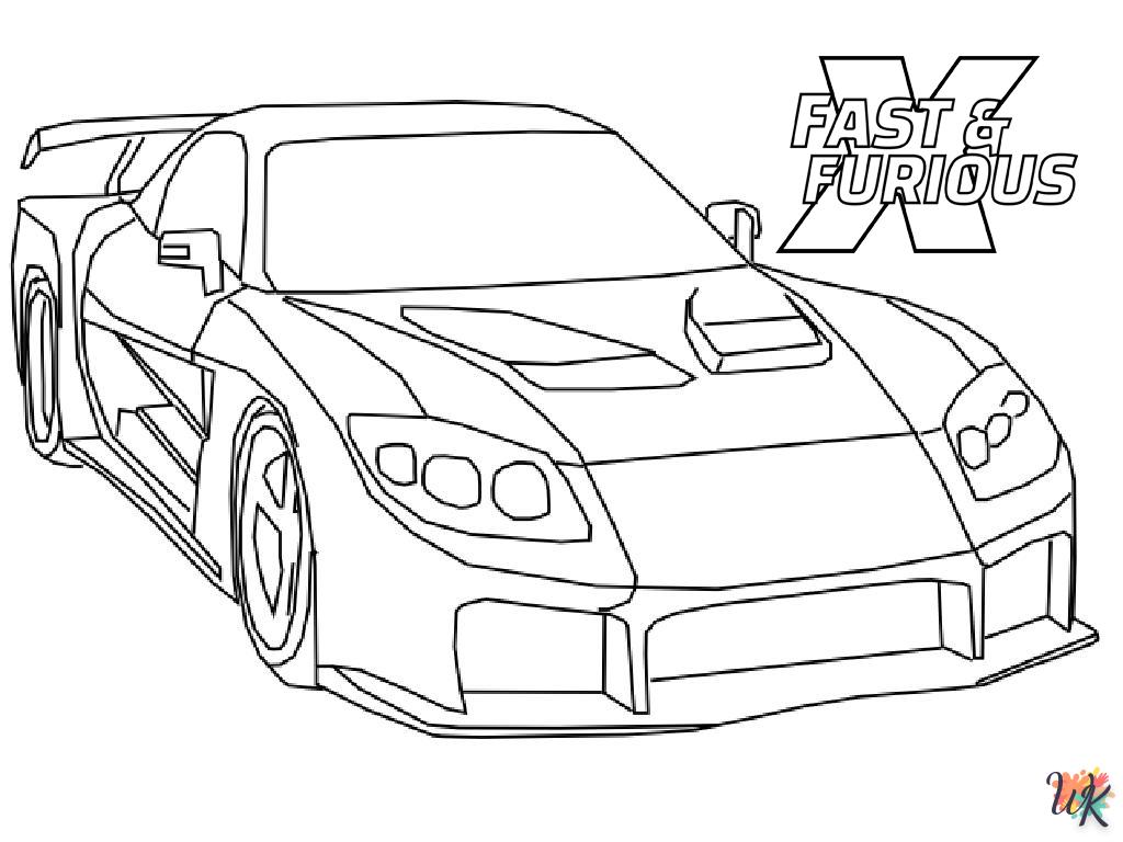 Fast And Furious 10 decorations coloring pages