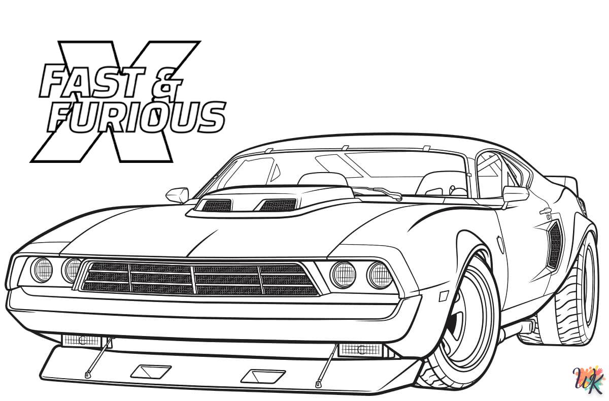 coloring pages for Fast And Furious 10