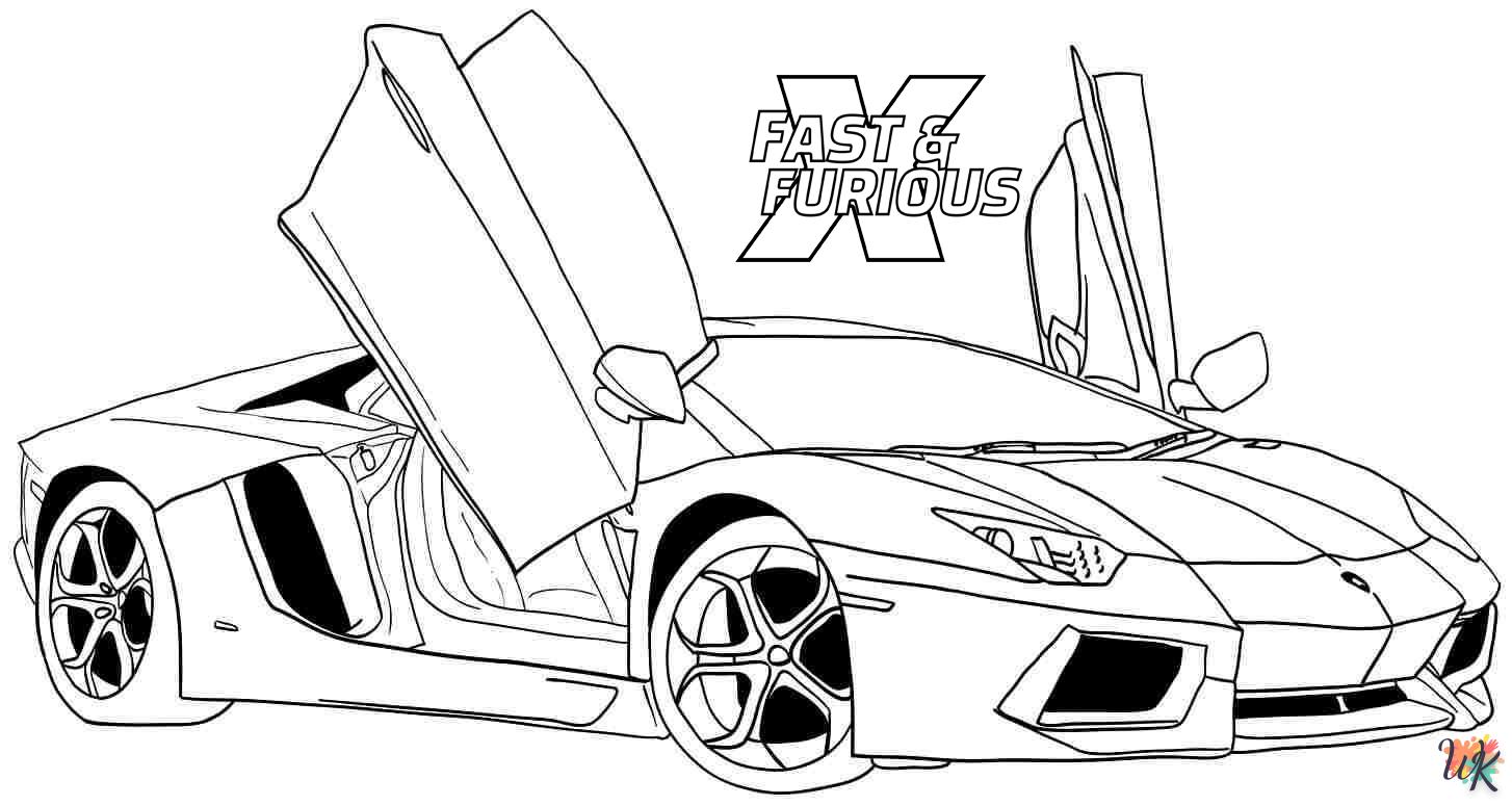 free Fast And Furious 10 coloring pages pdf
