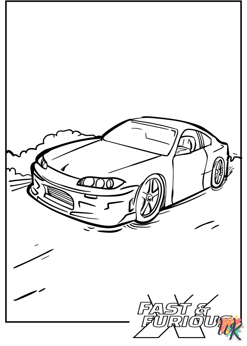 Fast And Furious 10 free coloring pages
