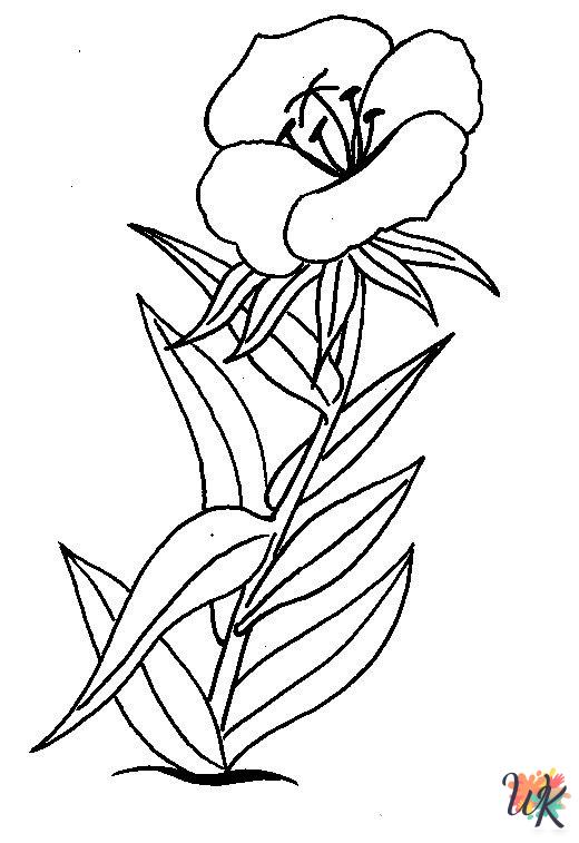 Flowers ornaments coloring pages