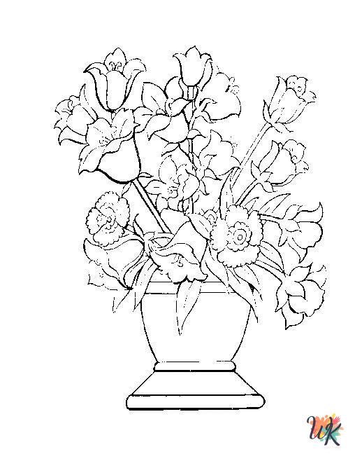 Flowers coloring page 1