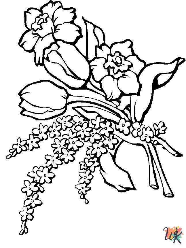 Flowers coloring page 9
