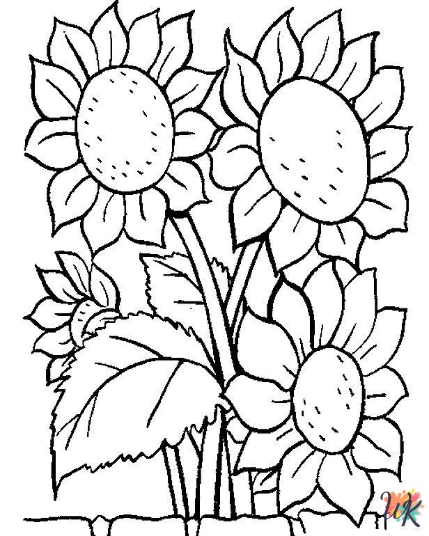Flowers coloring page 6
