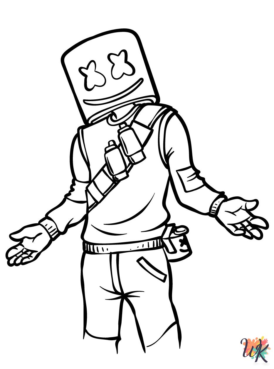 adult Fornite coloring pages