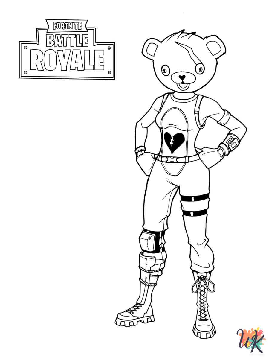 cute Fornite coloring pages