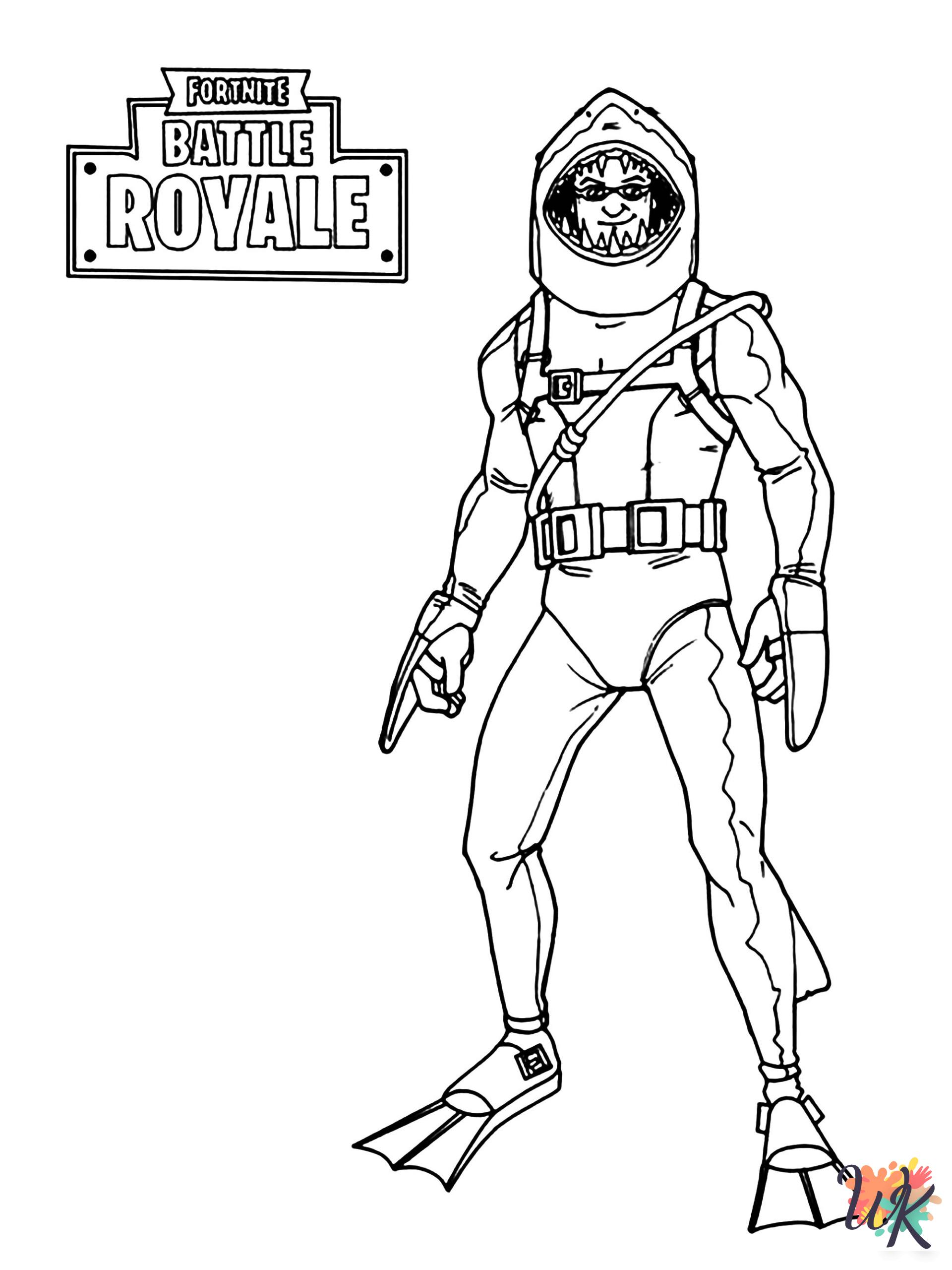 adult coloring pages Fornite 1