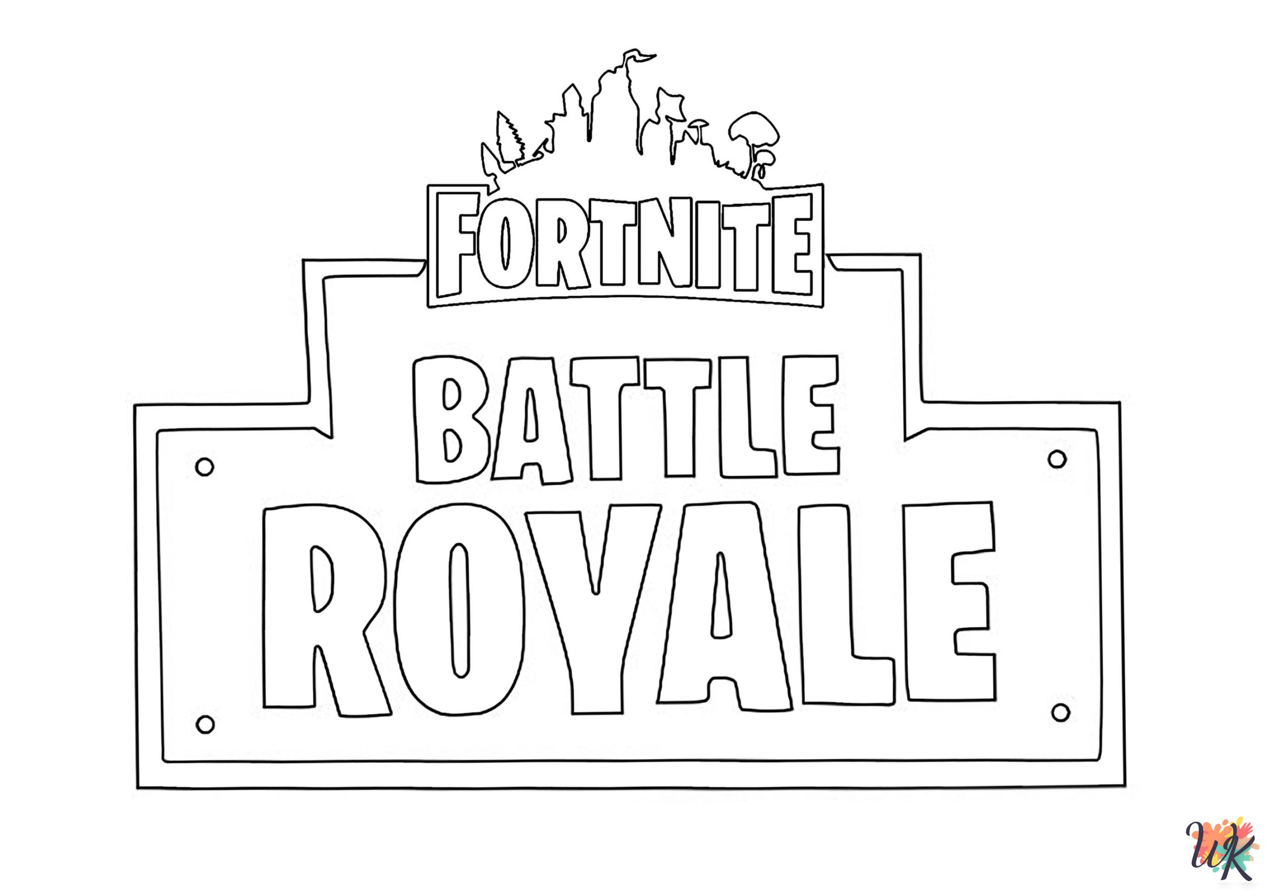 Fornite coloring pages for kids