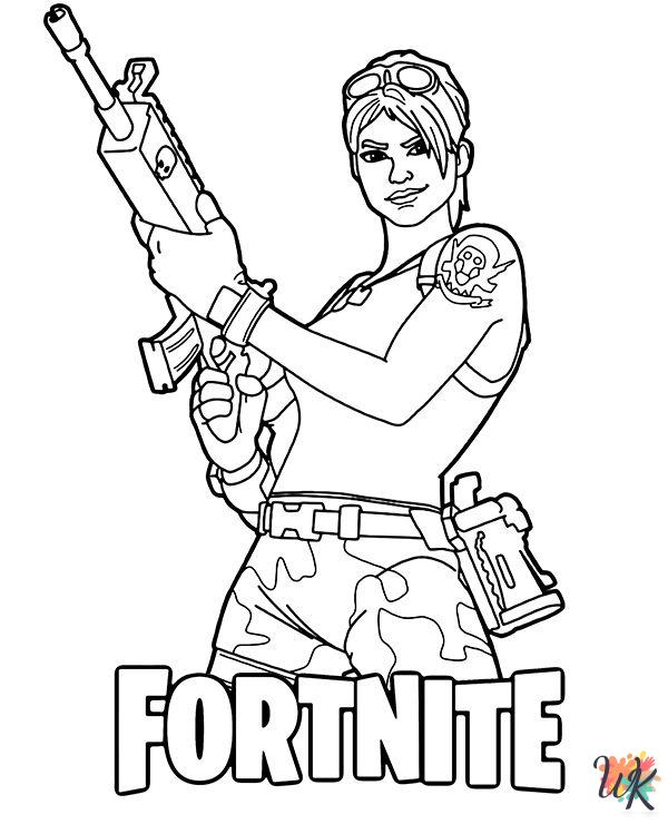 cute Fornite coloring pages