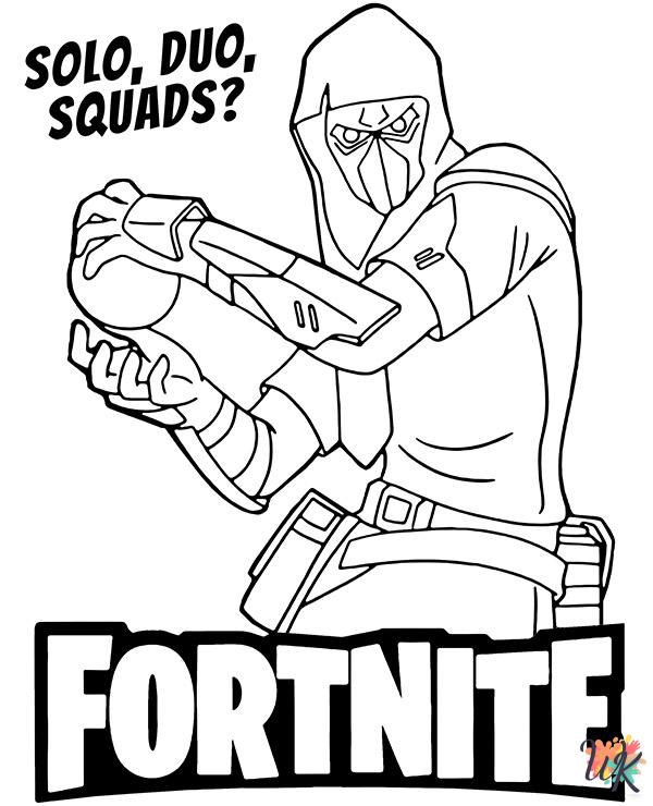 grinch cute Fornite coloring pages