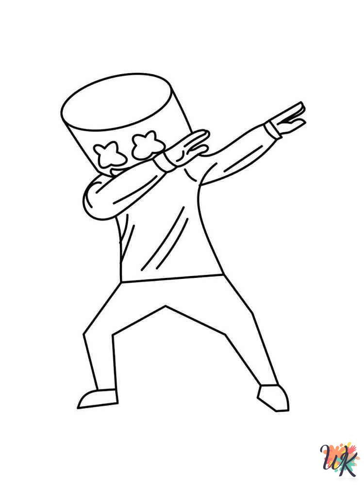 easy Fornite coloring pages