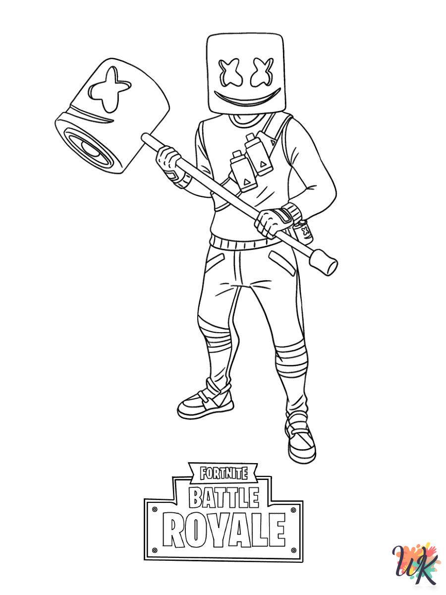 Fornite coloring pages printable