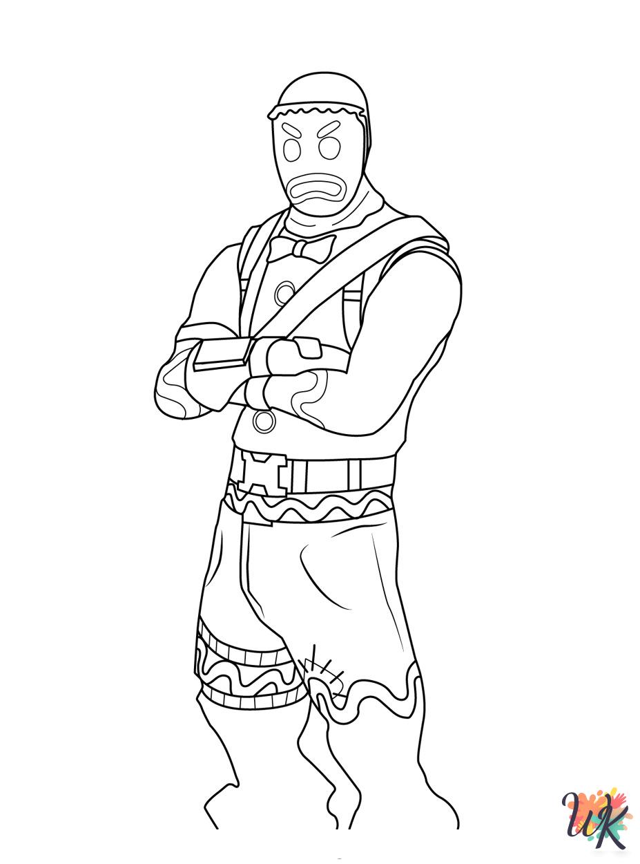 Fornite ornaments coloring pages