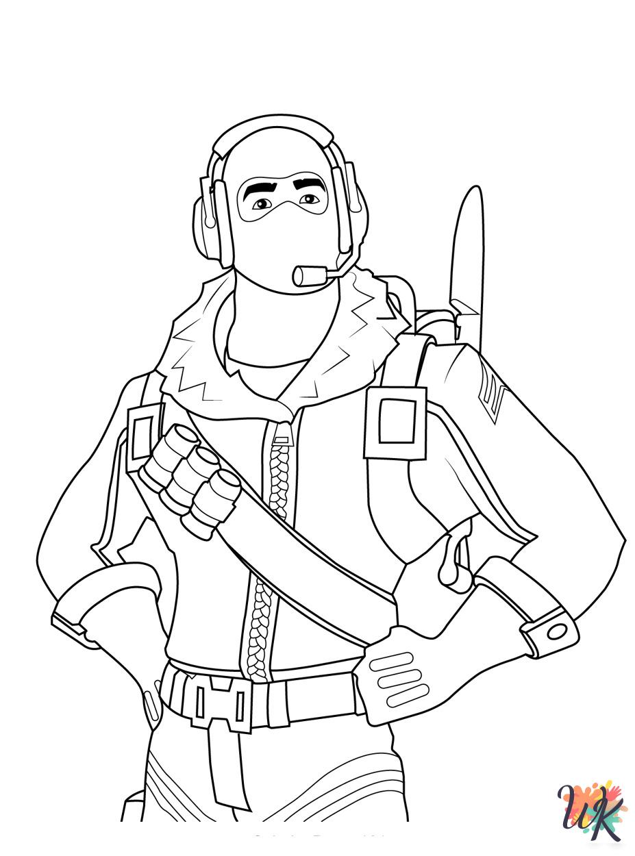 coloring pages for Fornite