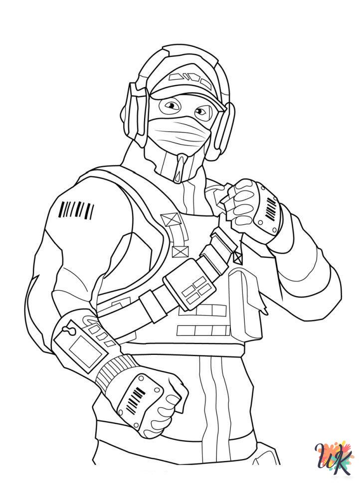 free adult Fornite coloring pages