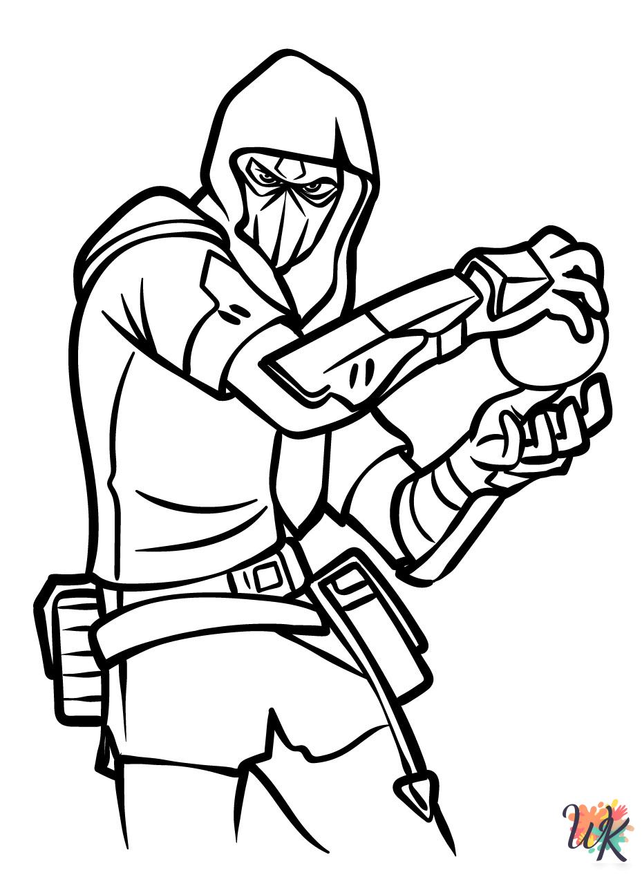 Fornite ornaments coloring pages 1