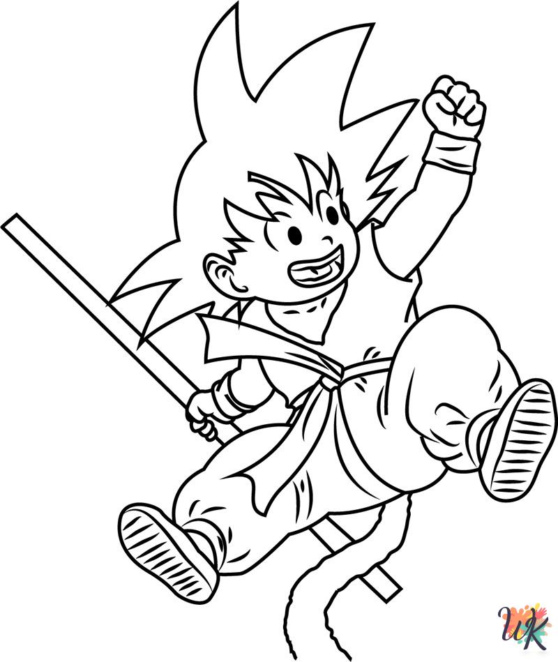 grinch cute Goku coloring pages 1