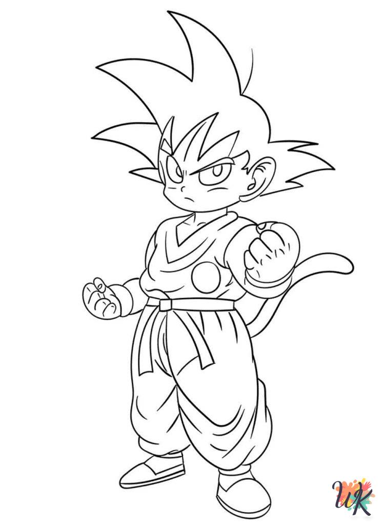 Goku themed coloring pages 1