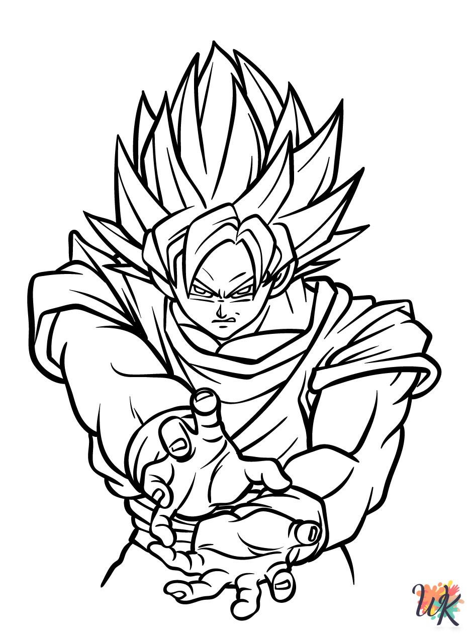 coloring Goku pages