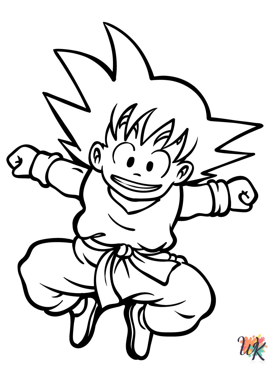free Goku coloring pages for adults