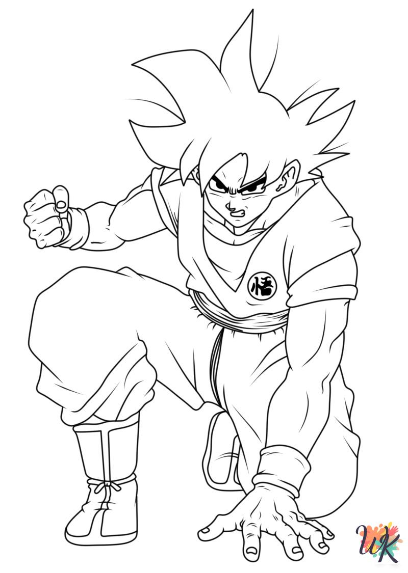 free coloring Goku pages