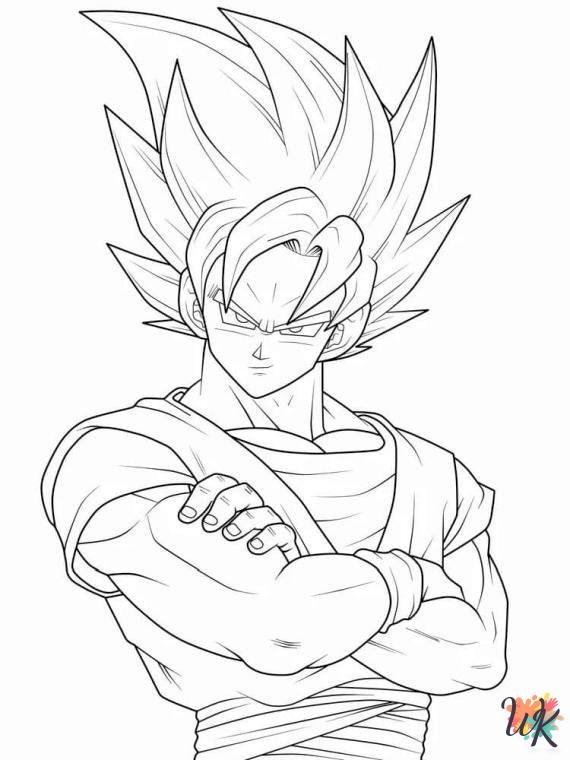 Goku coloring book pages