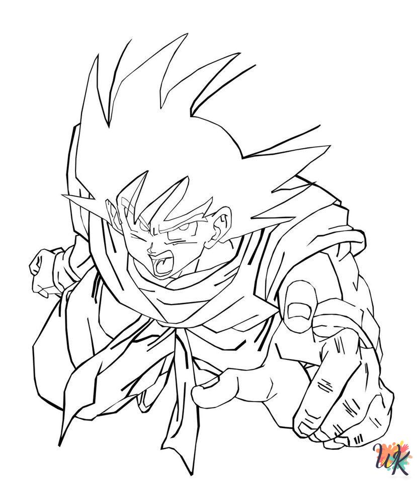 Goku coloring pages for adults