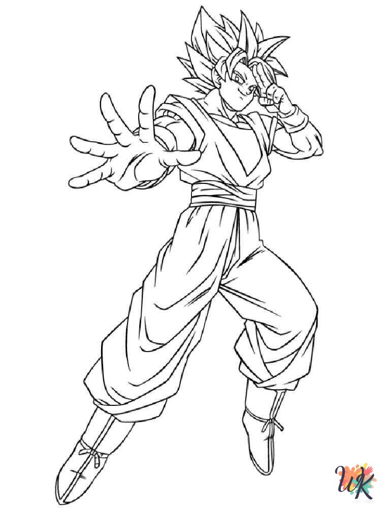 Goku coloring pages for adults pdf