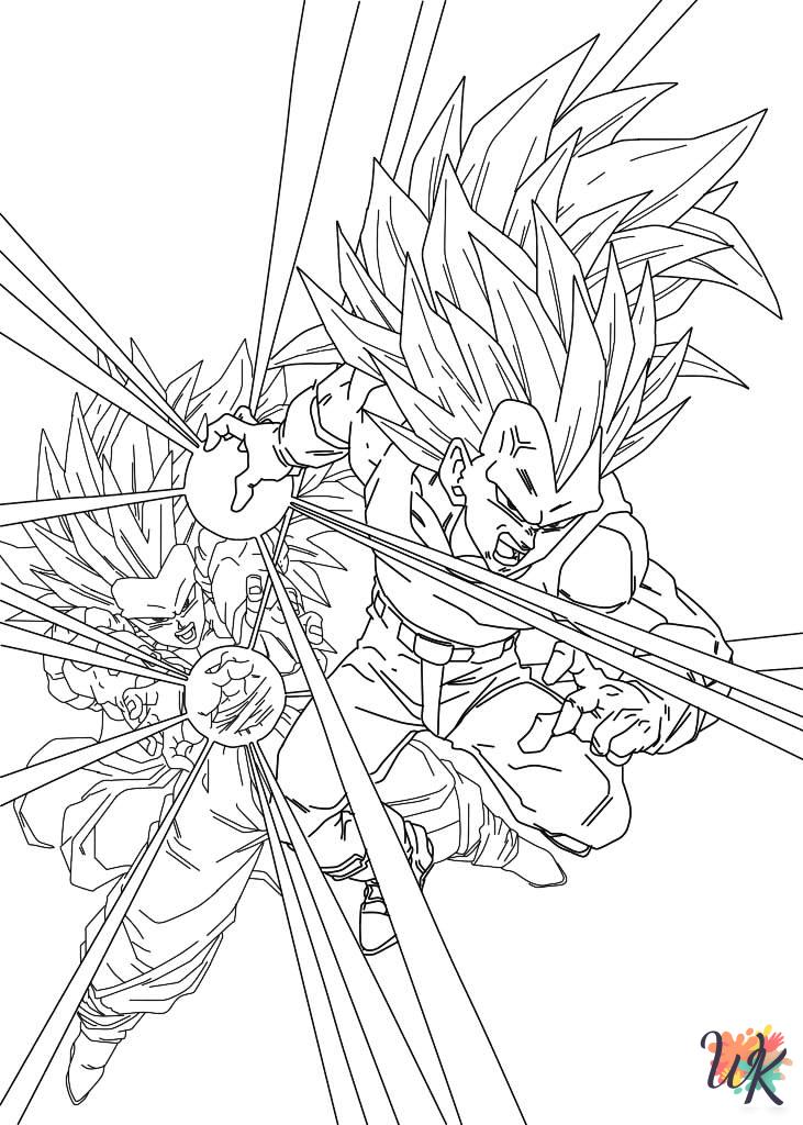 Goku coloring pages for preschoolers