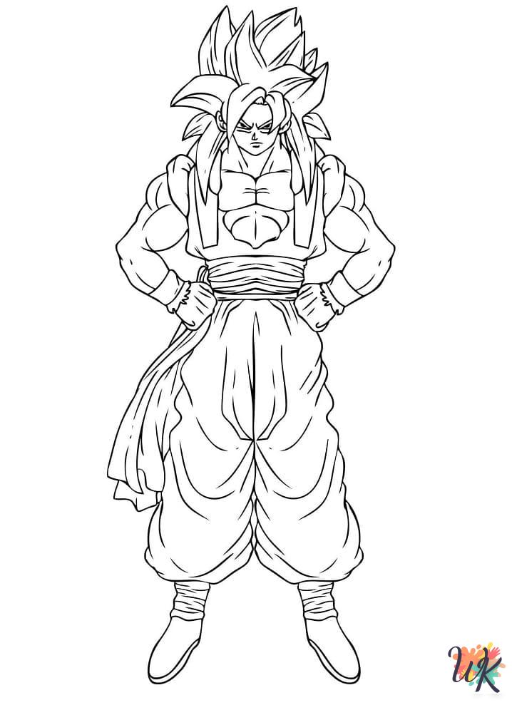 Goku coloring book pages