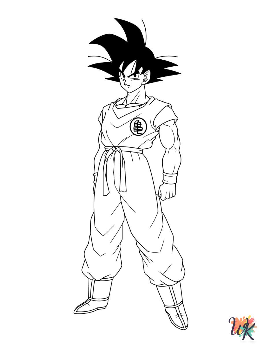 Goku ornament coloring pages