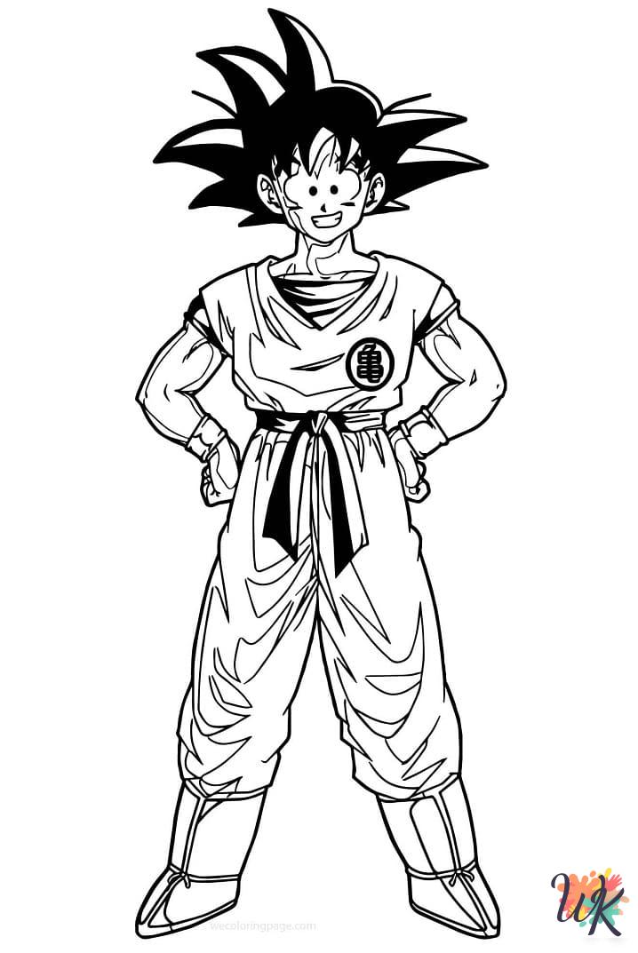 free printable Goku coloring pages for adults