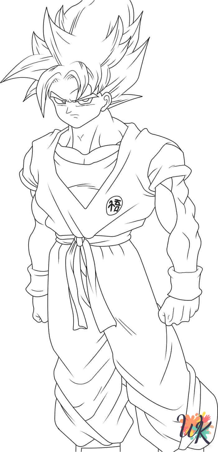 vintage Goku coloring pages