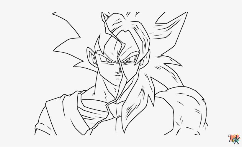 Goku ornament coloring pages