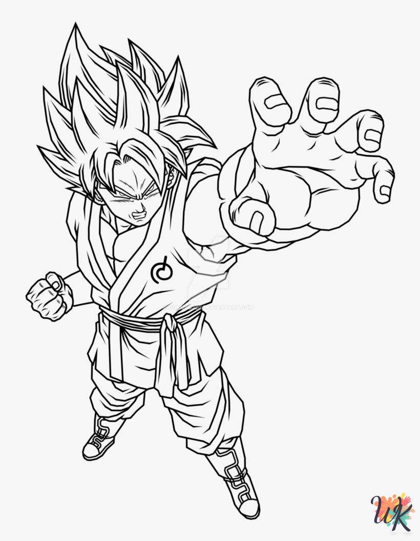 Goku coloring pages for preschoolers