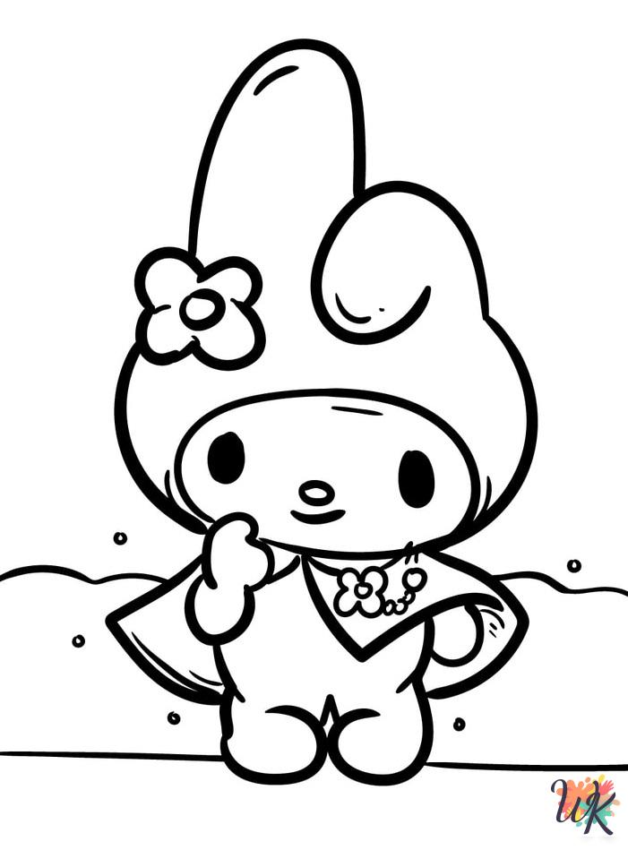Sanrio coloring pages free